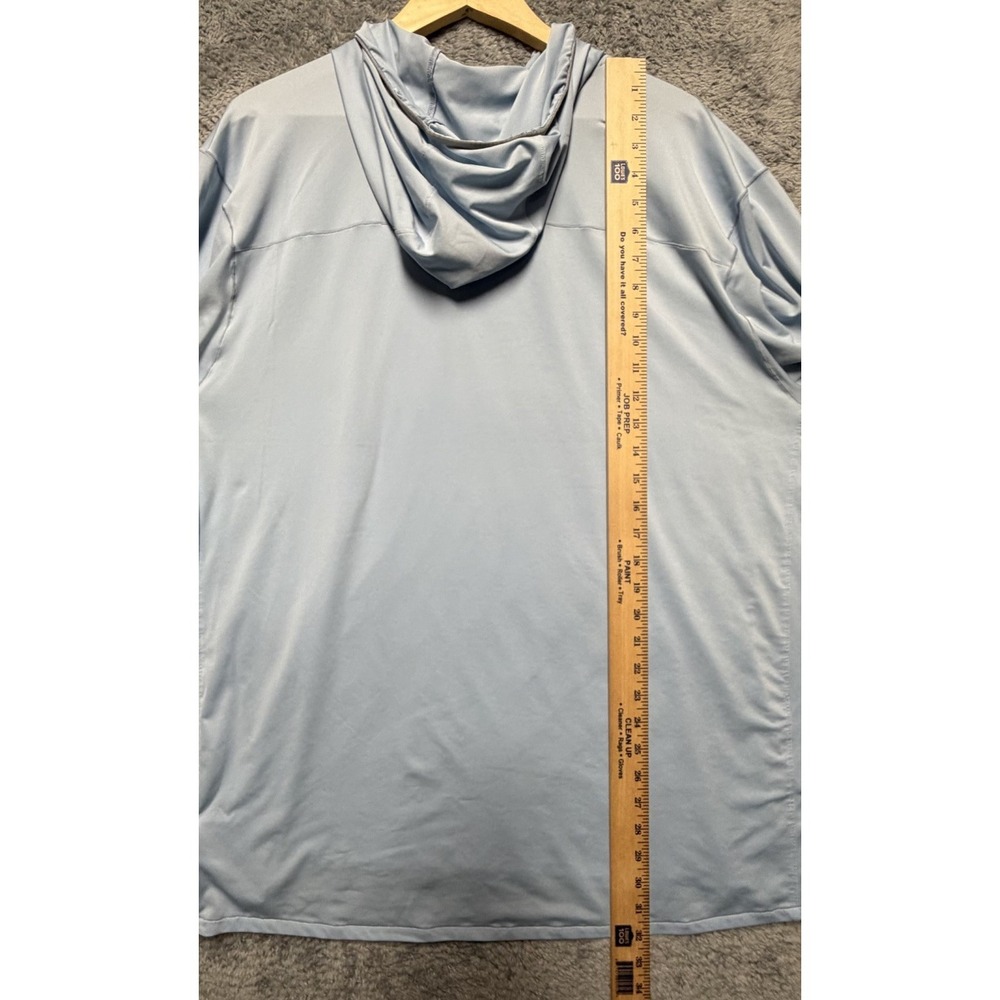 Simms Solarflex Hoodie Mens 2XL Blue Fishing UPF 50 Outdoor Lightweight Stretch - Picture 8 of 9